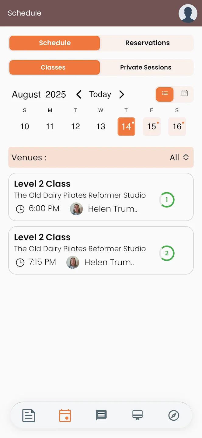 The Old Dairy Pilates app