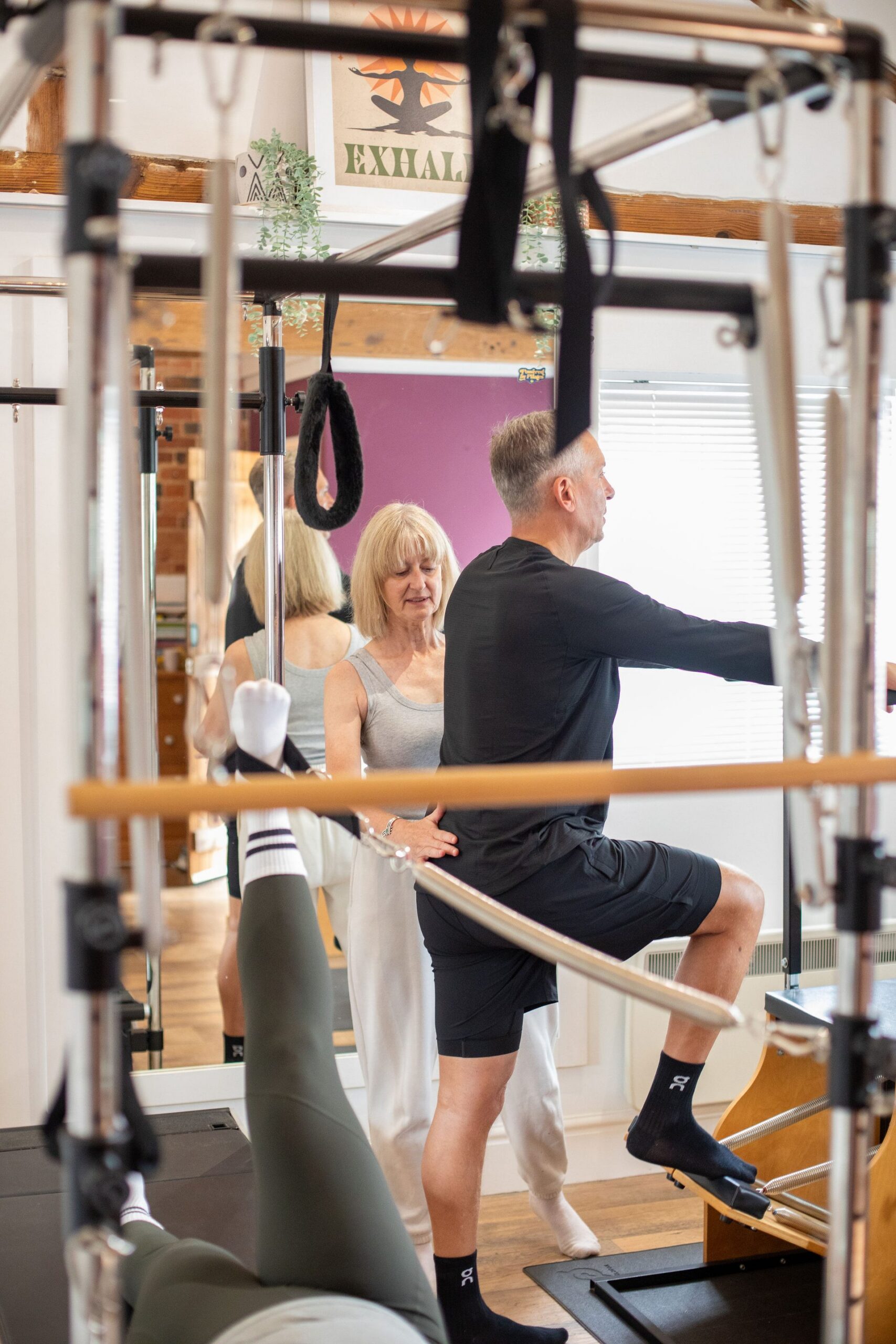 1-to-1 Cadillac Pilates rehabilitation session near Northampton