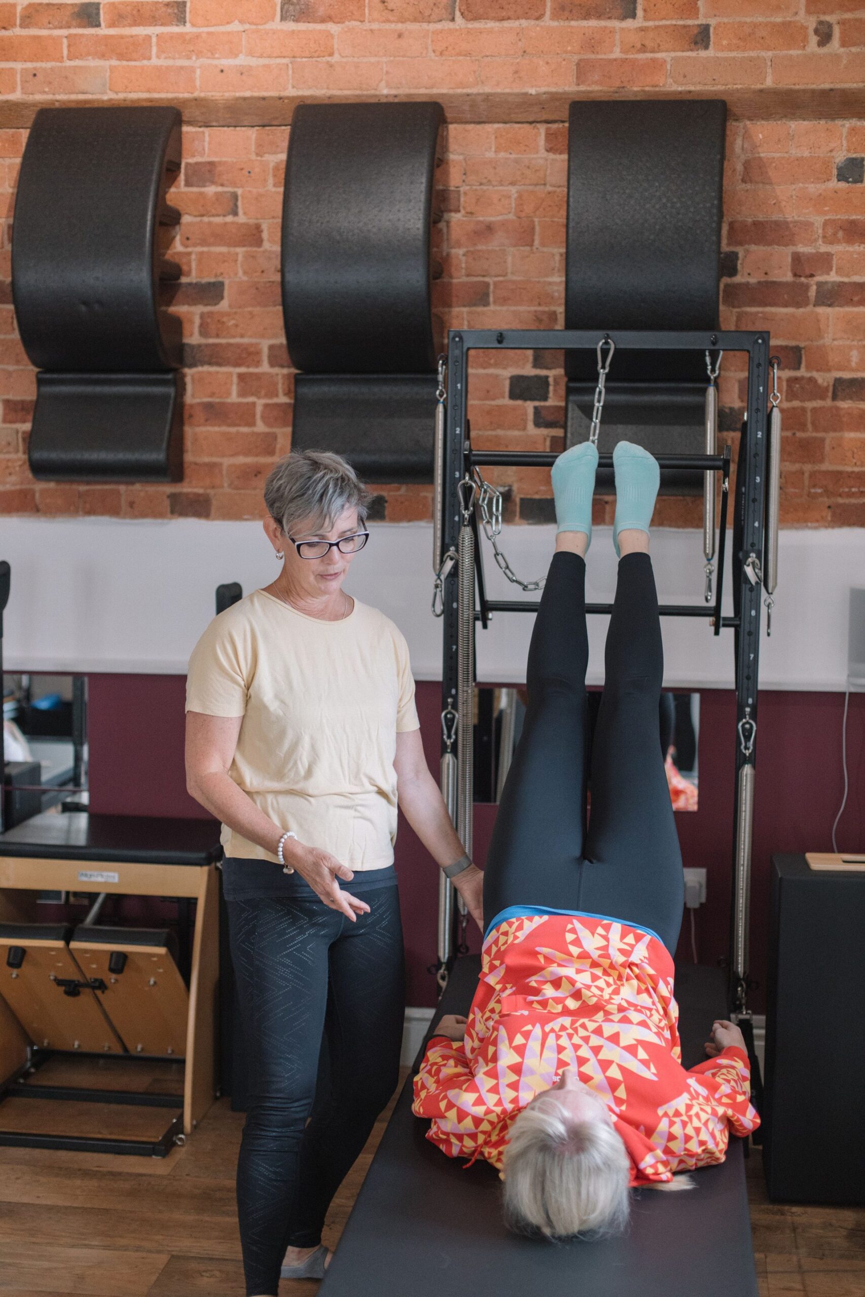 Reformer Pilates spring work for pelvic floor