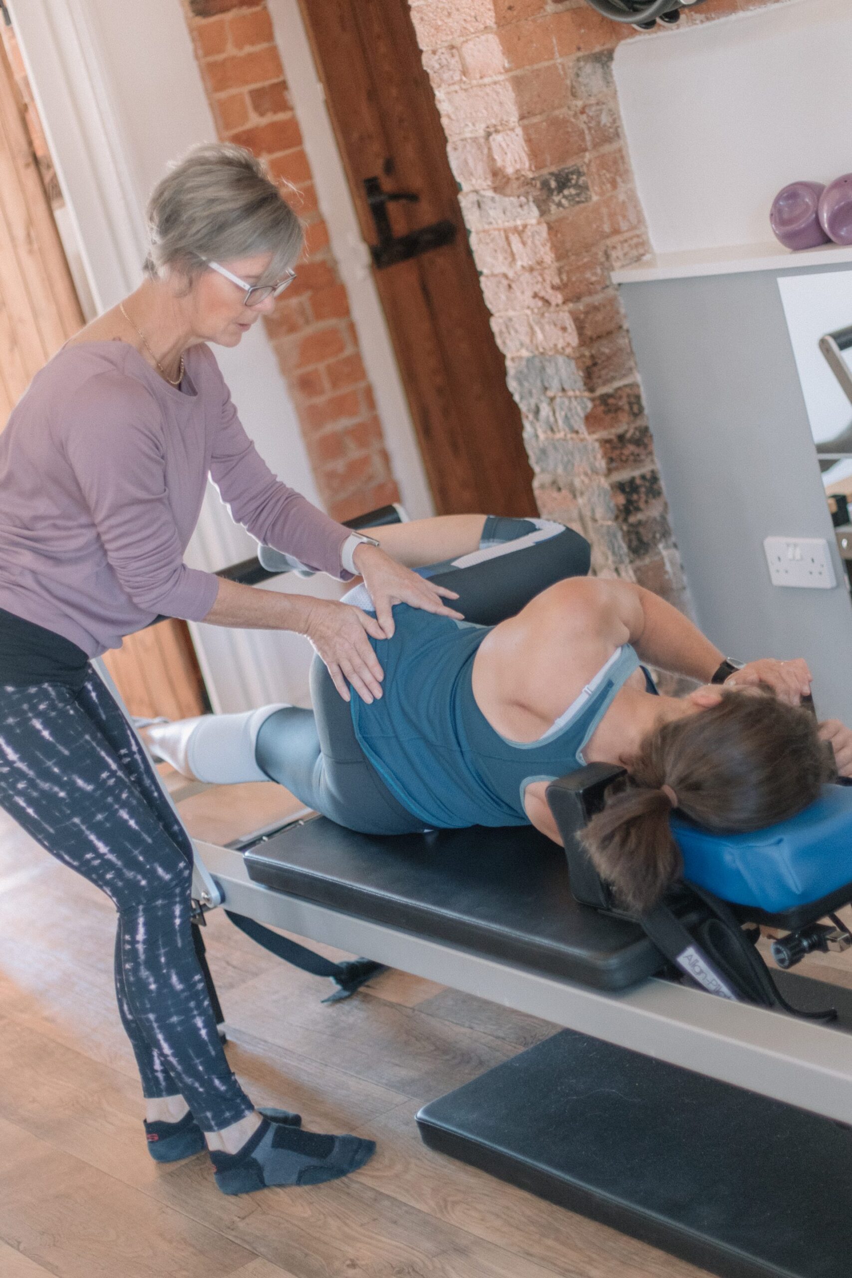 Beginner Pilates class at The Old Dairy Studio near Northampton